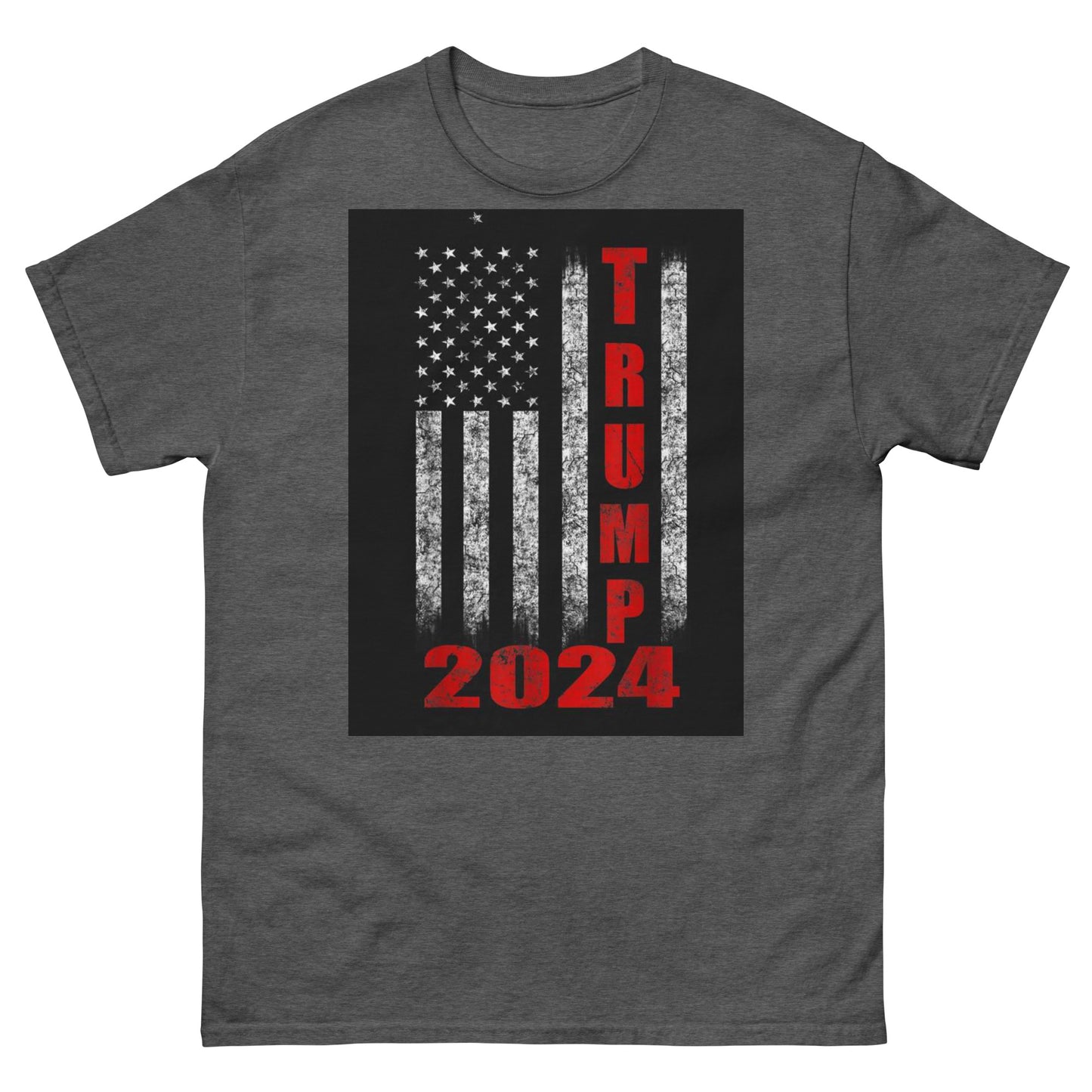 Mens "Trump 2024" Red/Black T-Shirt (New)