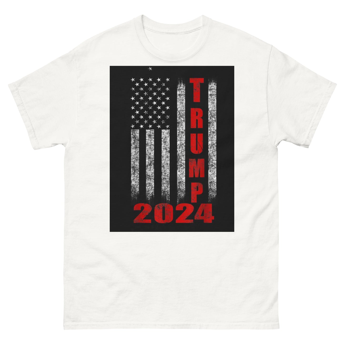 Mens "Trump 2024" Red/Black T-Shirt (New)