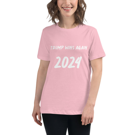 Womens "Trump Wins Again" T-Shirt
